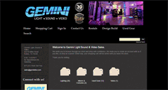 Desktop Screenshot of geminilightsoundvideosales.com